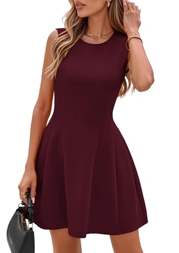 Image of PRETTYGARDEN Summer Dresses for Women 2026 Elegant Classy Spring A Line Business Casual Work Graduation Cocktail Short Dress