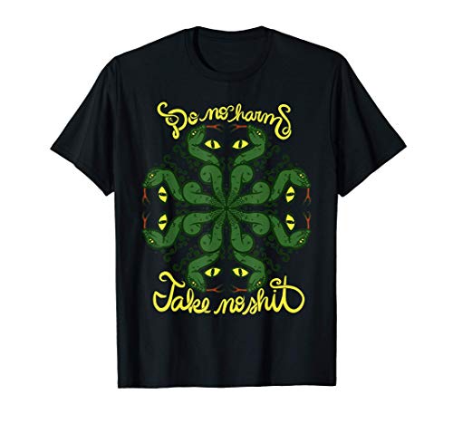 Do No Harm Take No Shit Medusa Snakes T-Shirt