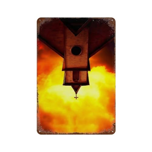 PZXXUEHY Póster de la serie de televisión Preacher para decoración de pared, póster de metal moderno, decoración de bar, 30 x 20 cm