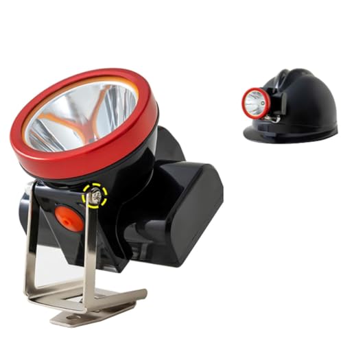HYZHANHONG Linterna de Gorra Recargable ultralarga de Resistencia al Agua para Casco, luz subterránea a Prueba de explosiones para mineros, Mina de carbón y construcción
