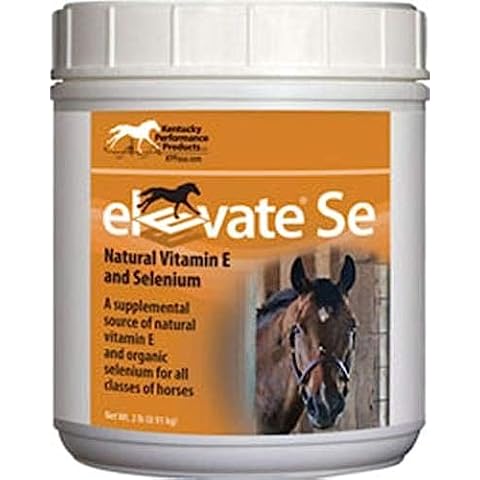 Kentucky Performance Prod Elevate Se Natural Vitamin E and Selenium Powder for Horses, 2 Pound Container Cover