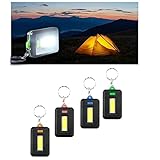 【Amplia gama de aplicaciones】 La mini linterna se pone a prueba en casi todas las circunstancias imaginables. Como acampar, pescar, seguridad nocturna, leer por la noche, hacer mochileros, caminar, trabajar y más.
