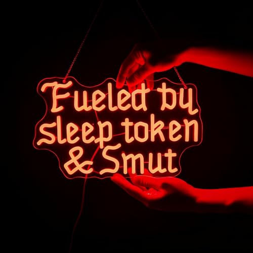 Image of Fueled by Sleep Token and Smut Neon Sign, 16.5 inchx10.2 inch