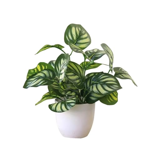 ZIHDKE 2 Piezas de Flores y Plantas Artificiales en Maceta, decoración bonsái Escritorio, simulación plástico, arreglo Floral para Dormitorio Habitación(Type B)