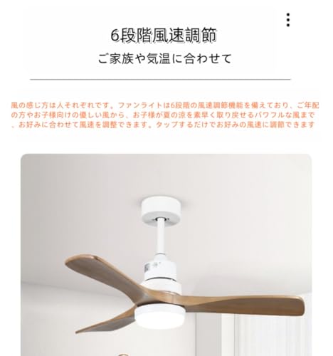 TIMDU 3 つのクルミの木製の刃が付いている覆われたパティオのための屋外の天井ファン 152364 の商品画像 4