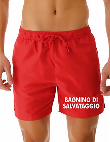 WIXSOO Costume Pantaloncini Bagnino di Salvataggio...