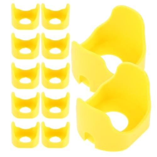 Cubierta de botón de parada de emergencia de 20 piezas amarillo para interruptores