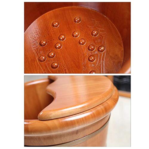Spa de pies de madera Katzowen con masaje y tapa miniatura 2