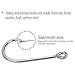 Goture Stainless Steel Fishing Hooks Long Shank Hooks Extra Strong for Saltwater Freshwater Size 6/0-12/0 10Pcs 12/0