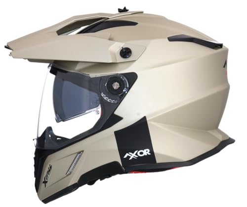 AXOR Helmets Casco Off Road Modelo X-Cross Adventure Arena Mate Totalmente Homologado 22.06 (L 59/60)