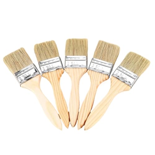 Brocha para Radiadores Paquete de 24 Pinceles 2 Pulgadas (48 mm) y virutas for tintes, Barnices pegamentos para Limpieza