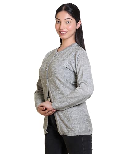Image of Grand Line Winter wear Acrylic Lady Cardigan /Sweater for Casual and Evening outings