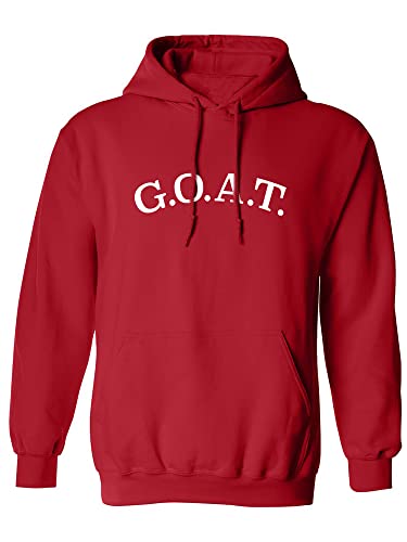 zerogravitee G.O.A.T. Adult Hooded Sweatshirt in Red - XXX-Large