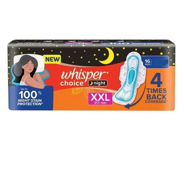 Whisper Ultra Overnight Sanitary Pad For Women With Wings - XXL, 16 Pads (B0CZS2VZ6B) Amazon Price History, Amazon Price Tracker