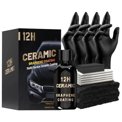 Graphene Ceramic Coating for Cars (70ml) 12H Advanced Graphene Coating for Car Detailing - 10+ Years of Long Lasting Protection -Easy to Use Stronger than Car Wax，Extra-hardness High Gloss (12H) Cover