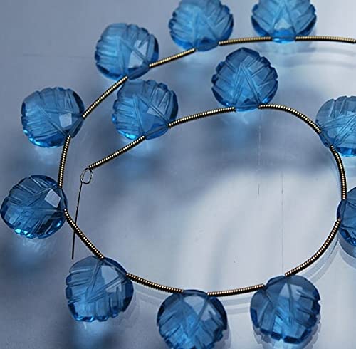 Quartz bleu suisse perles briolettes 12mm pour sublimer vos bijoux ternes et sans éclat