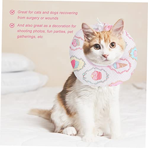 BESPORTBLE Verstellbarer Weicher Für Für Haustierkätzchen Donut- Helles Kegelhalsband Aus Robustem Material Kegelhalsband Für Haustierkätzchen