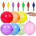 RUBFAC 36 Punch Balloons, Neon Punching Balloons with Rubber Band Handles, 18 Inch, Various Colors Punch Balls, Suitable for Gifts, Daily Games, Weddings