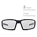 Howard Leight by Honeywell Uvex Hypershock Shooting Glasses with HydroShield Anti-Fog Lens Coating, Clear Lens (R-02230)