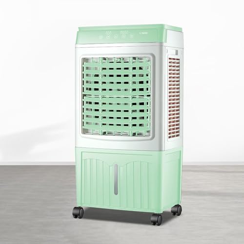 Aire Acondicionado evaporativo Tipo pantano, 3 en 1, con Tanque de Agua de 45 litros, 3 Modos, 3 velocidades, Control Remoto, Temporizador de 12 Horas, Ideal para dormito