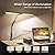 Dual Head LED Desk Lamp with Clamp, 2X Brighter Swing Arm Light - 3 Colors 10 Brightness, Eye-Caring Adjustable Architect Lamp for Dual Monitors, Drafting, Workbench & Home Office