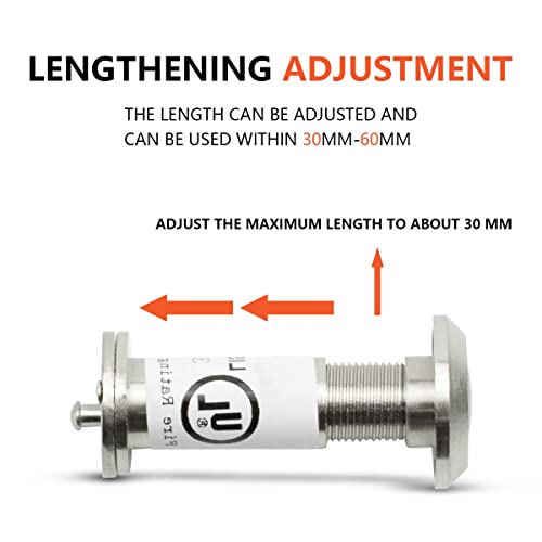 Sanato Satin Nickel Door Viewer Door Peephole Ul Listed Fire Proof With Heavy Duty Closer 200 Degree, Diameter 9/16"(14Mm), Fits Door Thickness 1-3/8" To 2-3/8" (35-60Mm) Us15, 2 Pack #TOP4