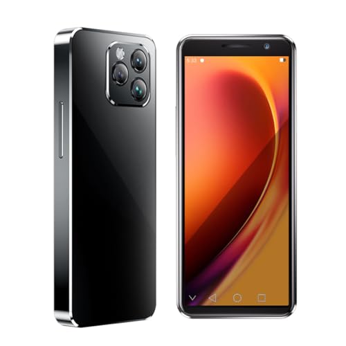 Zephyrion Mini Smartphone 4G LTE con Pantalla HD de 4 Pulgadas, 4GB RAM + 128GB ROM, Android 10 Octa Core cámara Dual 2100 mAh Dual Sim OTG desbloqueo Facial WiFi GPS Teléfono móvil