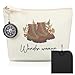 Namalu 4er Set Wandern Geschenke Enthalten Wasserdicht Wetterfest Sitzkissen Outdoor Faltbar Kompass Wundert&uuml;te Wander Woman Canvas Tasche Regenponcho Wanderzubeh&ouml;r f&uuml;r Damen(Schwarz,Oxford Komfort)
