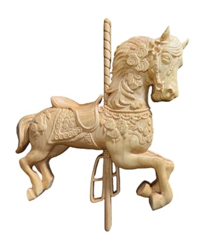 Vintage Carousel Horse Wooden Artwork