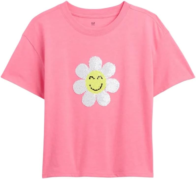GAP Girls' Short Sleeve Elevated Graphic Tee