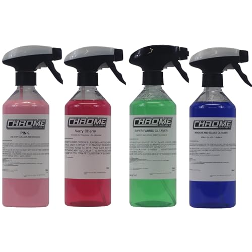 The Urban Company Ultimate Interior Car Cleaning Kit Pink Kit Chrome NW For Cars Vans Motorbike