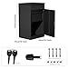 33.5Inch/85CM Express Package Delivery Boxes for Outside, Home Large Space Black Parcel Drop Boxes with Lock, Waterproof Anti-Theft Parcel Drop Box with Secure Storage for Porch Curbside Office