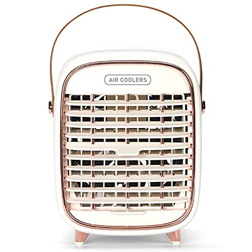 Kioball Aire Acondicionado PortáTil, Mini Ventilador de Aire Acondicionado de Escritorio Evaporativo Personal con Asa para HabitacióN Pequeña y Exterior B