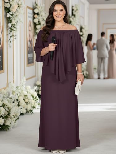 Image of KOH KOH Womens Strapless Off Shoulder Flattering Cocktail Maxi Dress Gown