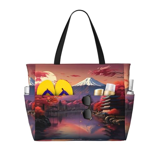 Sac à bandoulière Mont Fuji imperméable grand format voyage et sport