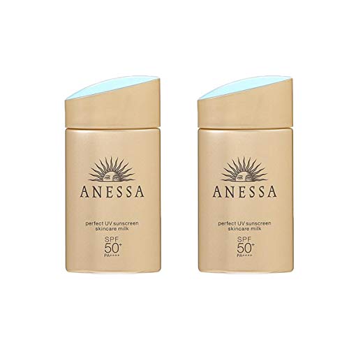 Shiseido Anessa Perfect UV Sunscreen Skin Care Milk SPF50 + / PA ++++ 60mL / 2oz [Set of 2]