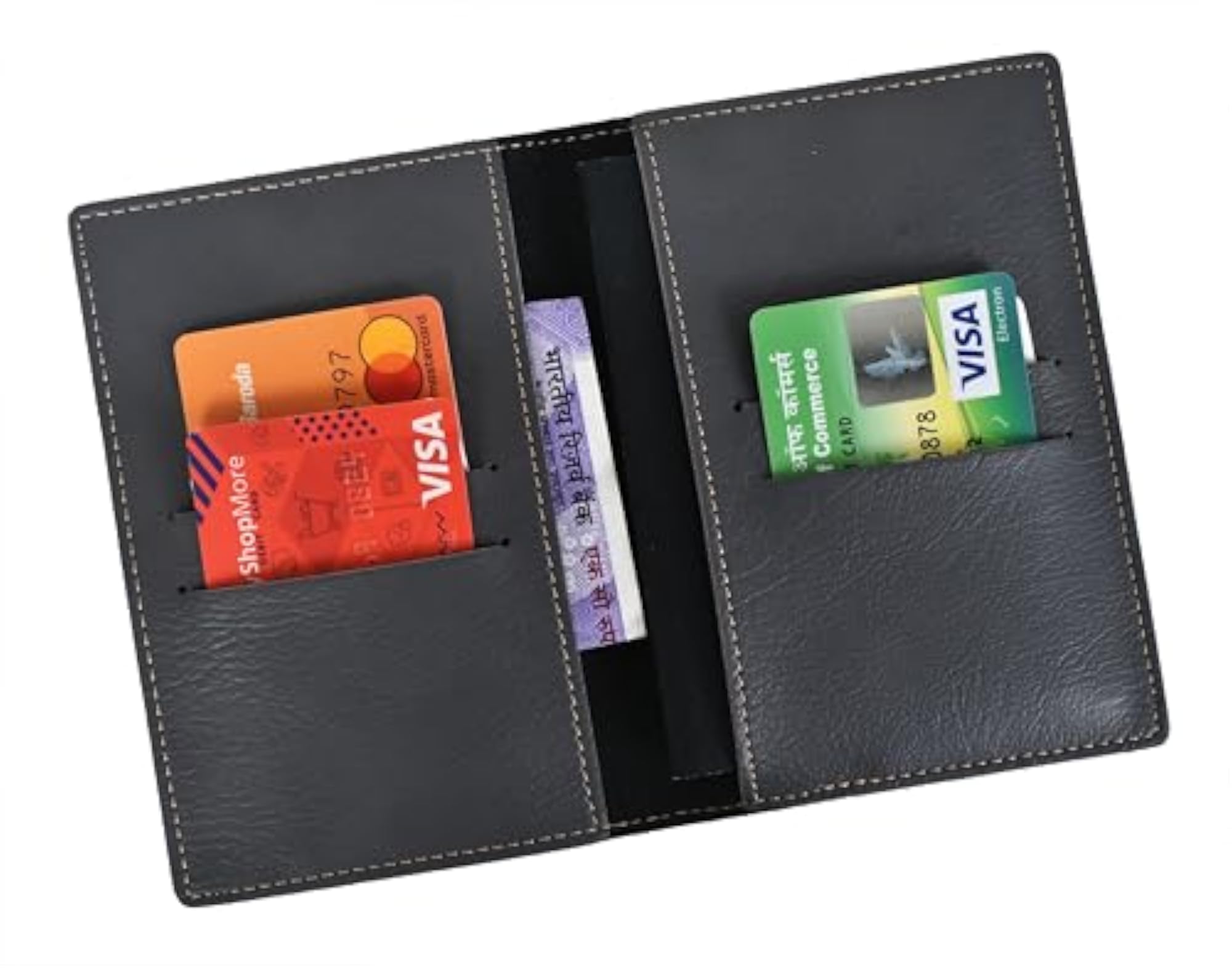 Custom Personalised Leather Passport Cover, Travel Wallet