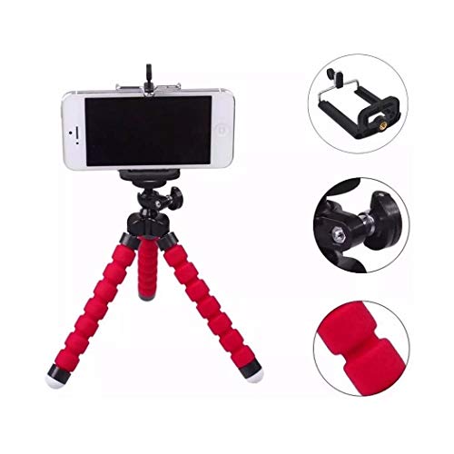 Mini Tripé Flexível Ajustável com Suporte para Celulares