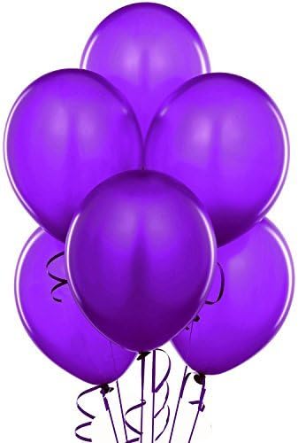 11 Inch Latex Balloons Crystal Purple (Premium Helium Quality) Pkg/72