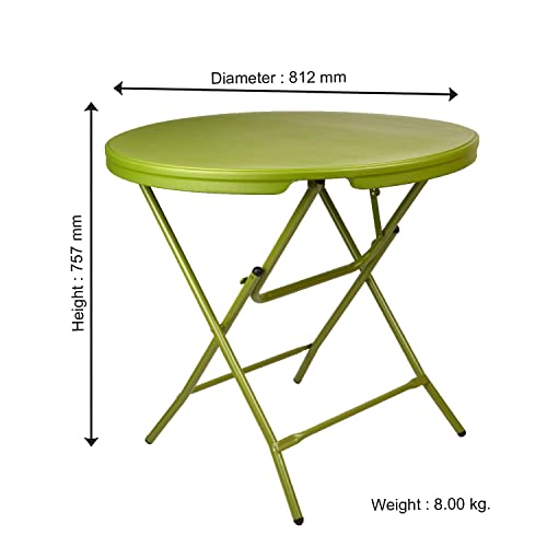 Image of Supreme Blow Moulded Bistro Round Table,Green