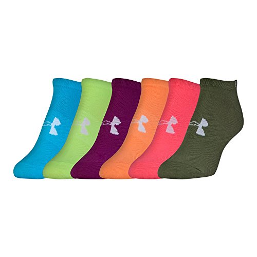 Under Armour womens Essential 2.0 No Show Socks, 6-pairs Discontinued
