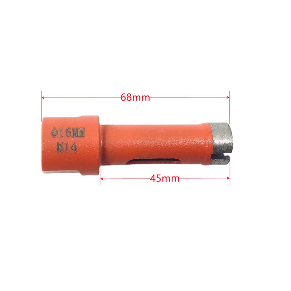Punta per sega a tazza diamantata, punta per marmo M14, punta per carotaggio sinterizzata, 6 pezzi, strumento di perforazione per calcestruzzo in mattoni ceramici di granito, 6,8,10,12,14,16 mm