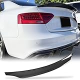 Carbon Fiber Trunk Spoiler for Audi S5 2-Door Coupe 2008-2016 Highkick Trunk Lid Spoiler Wing Lip Boot Lid Factory Outlet