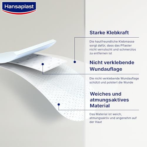 Hansaplast Kinderpflaster Sensitive (20 Strips), Wundpflaster mit niedlichen Tiermotiven zum Aufmuntern, schmerzlos zu entfernendes Pflaster Set
