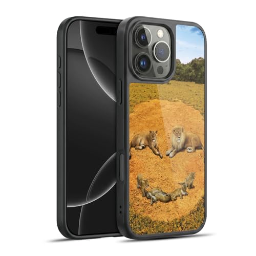 Coque iPhone 16 Pro Max Antichoc Vincent HIE Lion Évite les fissures d'écran