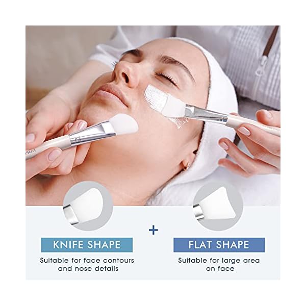 Silicone-Face-Mask-Mixing-Bowl-Set-DIY-Face-Mask-Brush-Mixing-Set-with-Facial-Mask-Bowl-Spatula-Measuring-Cup-Spoon-7-IN-1-SPA-Face-Mask-Applicators-with-Stylish-Makeup-Bag Face Mask Mixing Bowl Set with Silicone Facial Bowls, Brushes, Spatula, Measuring Cup + Scoop, Reusable Makeup Pad, Stylish Makeup Bag, 8 in 1 Esthetician Tool Kit, SPA Quality