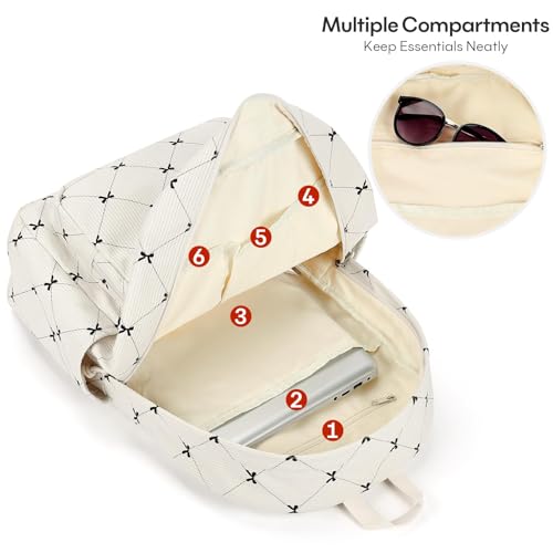 Cute Preppy Corduroy Kids Bookbag and School Backpack for Girls - Image 5