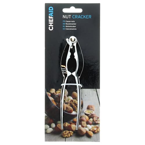 Chef Aid Traditional Nutcracker, Traditional Heavy Duty Desgin with Curve Grip Handle designm Ideal for Opening Hazelnut, Wlanuts, Almonds and Pecans.