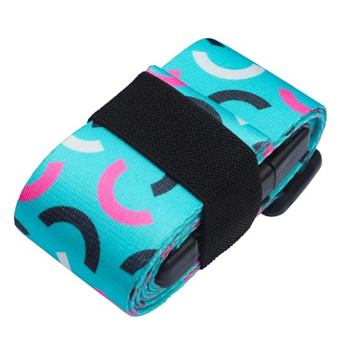 Image of Luggage Straps for Suitcases TSA Approved Easy Pack Organized Suitcase Strap, Luggage Strap, Luggage Belt Strap, Bag Straps for Luggage. Buckle Straps Travel Accessories (Turqoise)
