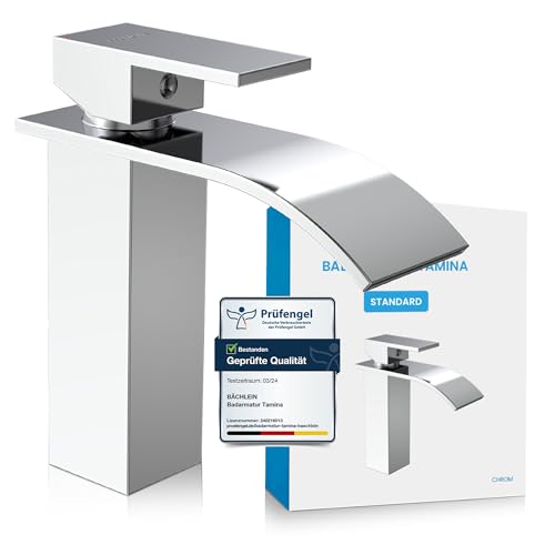 Bächlein Badarmatur Tamina in Wasserfall-Design, Einhebelmischer mit...